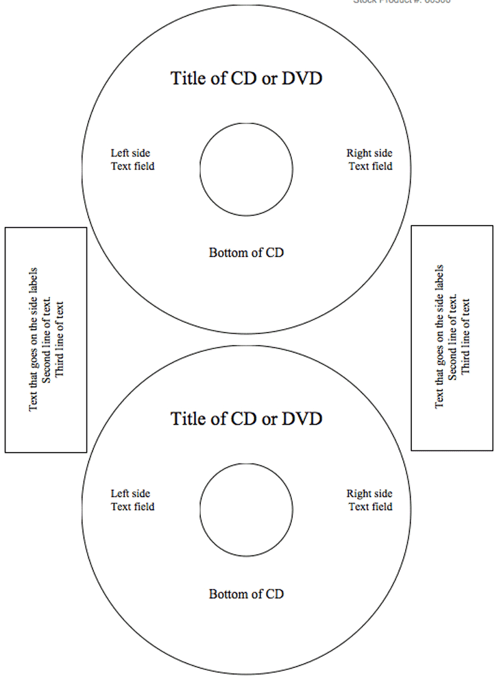 memorex cd label maker system template