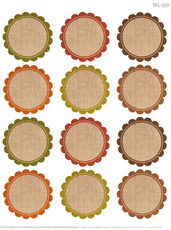 Circle Tags Printable Printable World Holiday