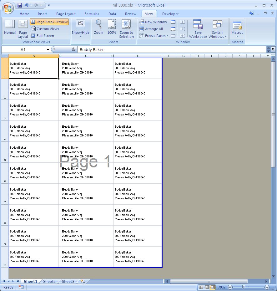 Label Template For Excel printable label templates