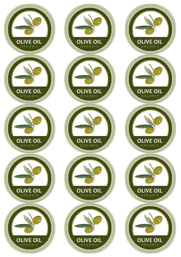 Olive Oil Label Template printable label templates