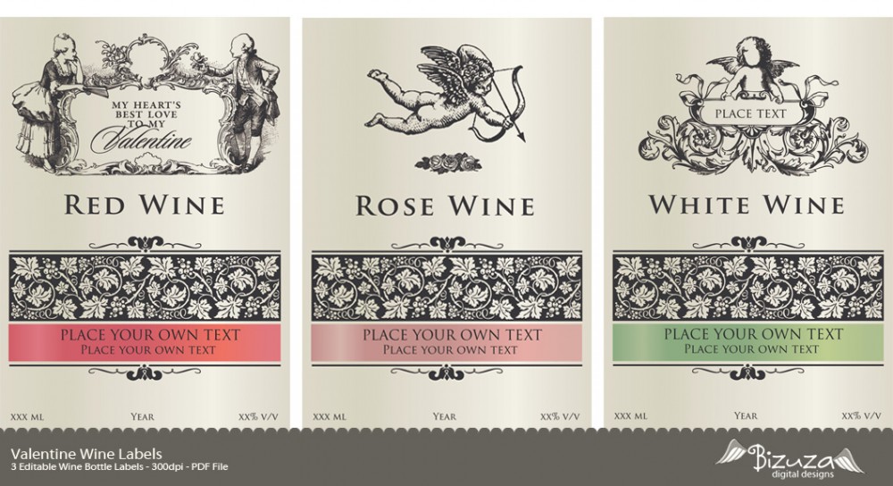Printable Wine Label Template | printable label templates