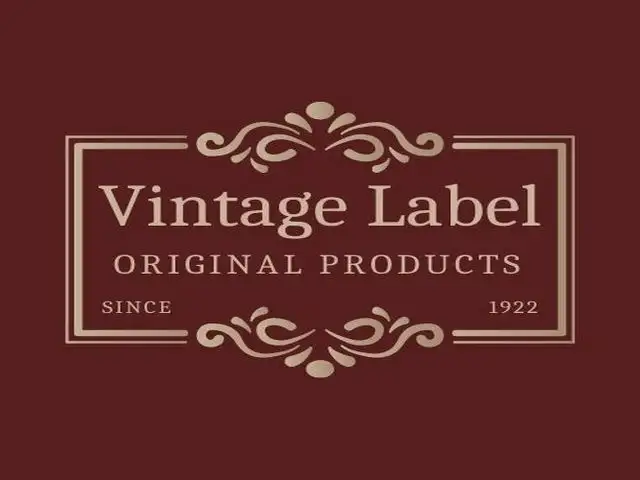 vintage label template 0004