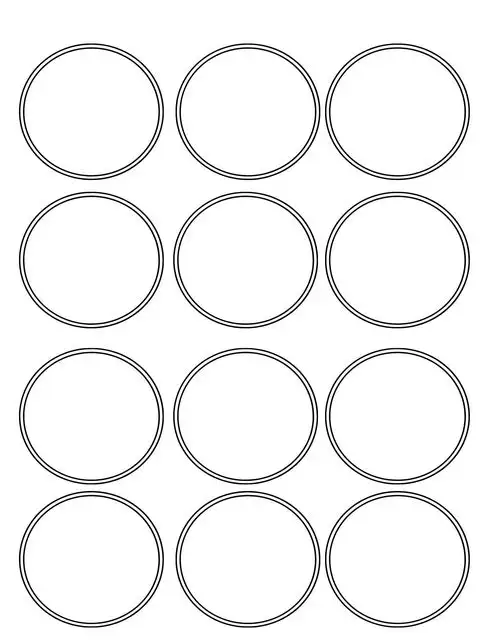round label template 007