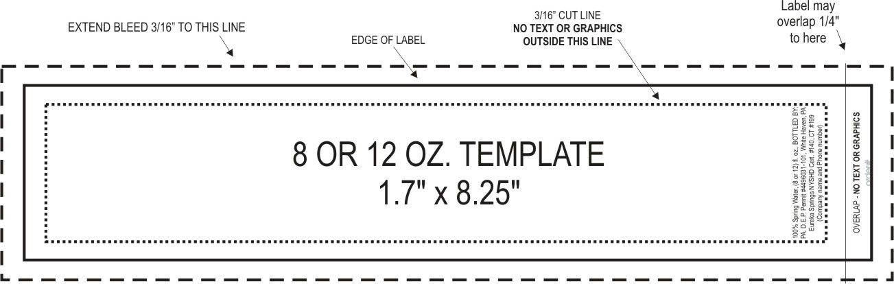 4 Oz Bottle Label Template 4 Oz Bottle Label Template