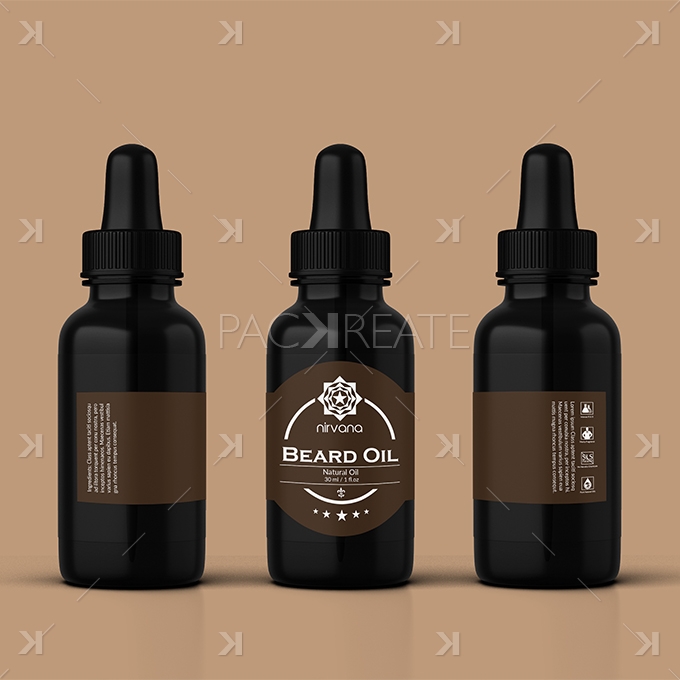 Printable Beard Oil Label Templates