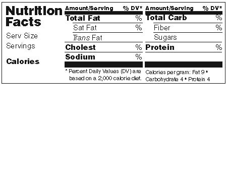 Available Labels Make Your Own Nutrition Facts Labels