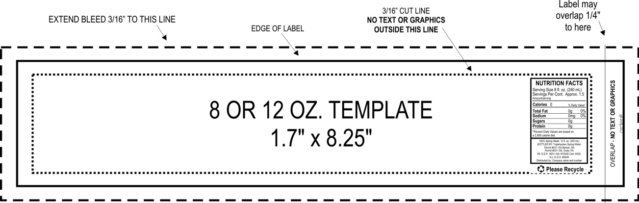 Free Printable Water Bottle Label Template Free Printable Water Bottle Label Template