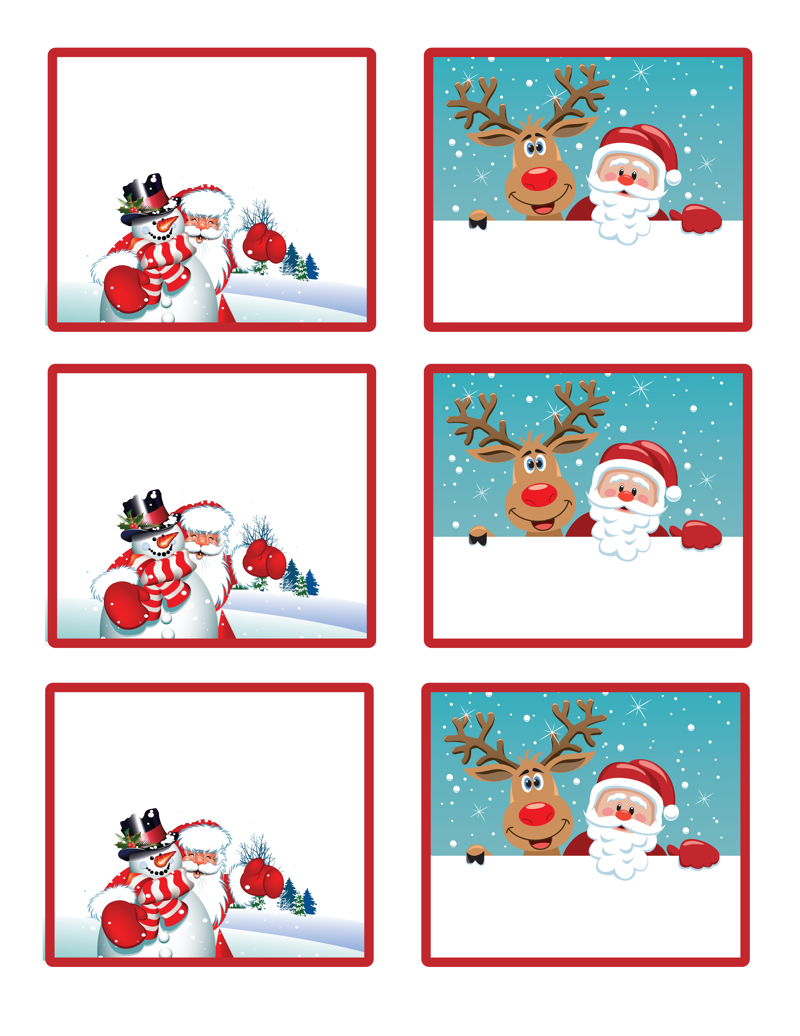 Free Printable Christmas Labels