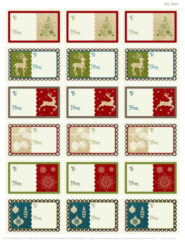 Christmas Labels Ready to Print! | Worldlabel Blog