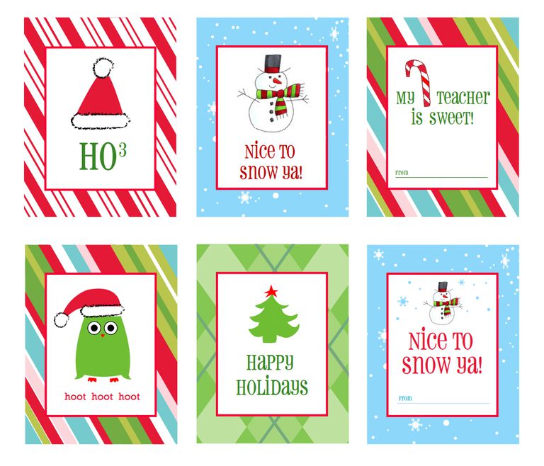 Images of Free Printable Christmas Labels