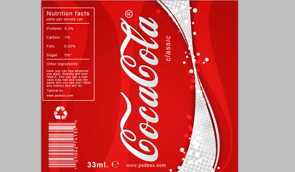 The paper label on the glass Coca Cola bottle can often peel off 