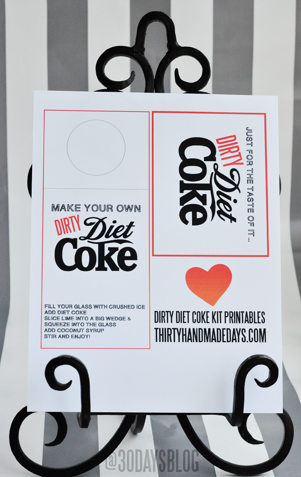Dirty Diet Coke Kit + Printable