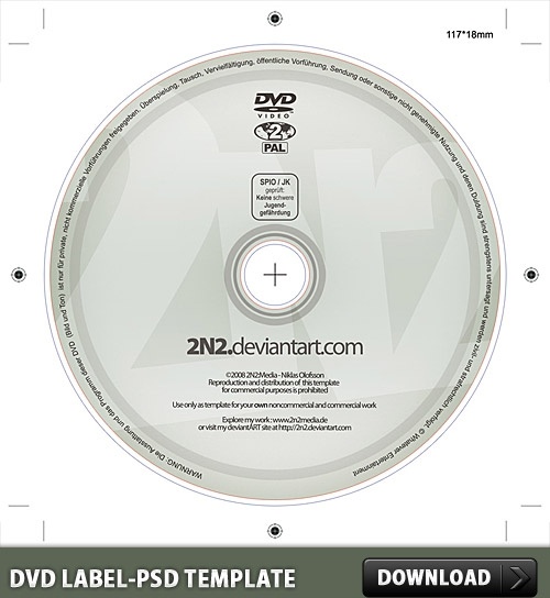 DVD Label Free PSD Template Free psd in Photoshop psd ( .psd 