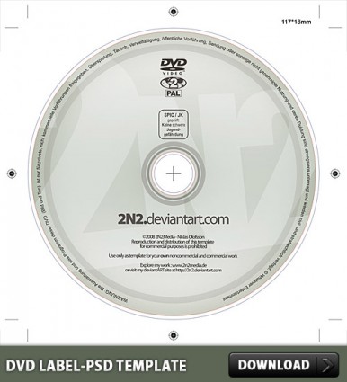 DVD Label Free PSD Template | free psd | UI Download