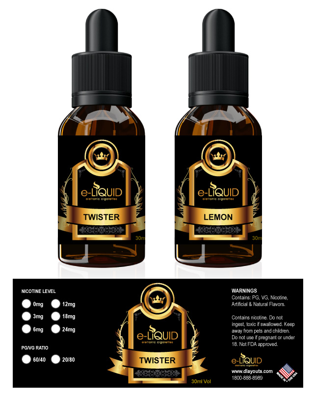 E Juice Label Template