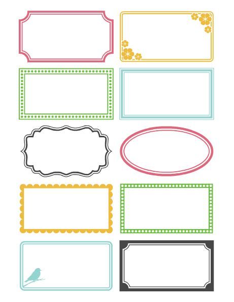 Free Printable Label Templates