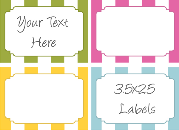 Free Printable Labels for Bake Sale Goodies