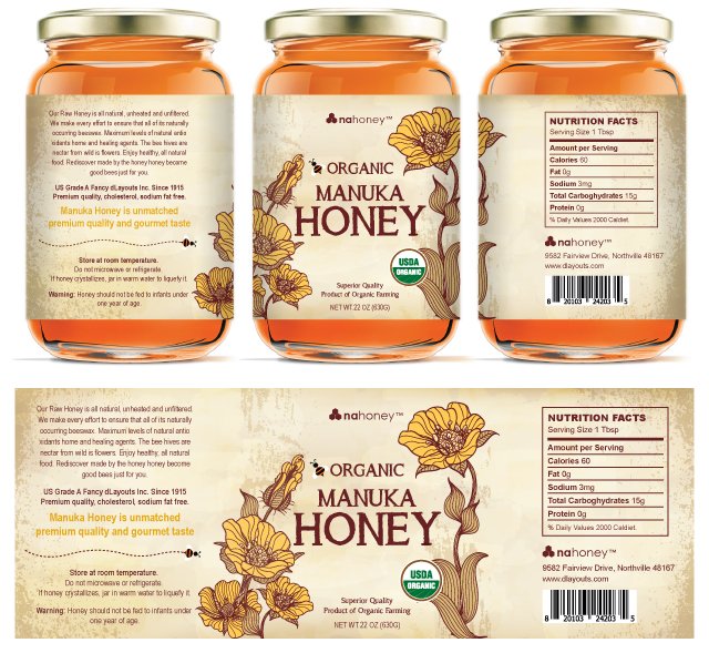 Honey Label Template