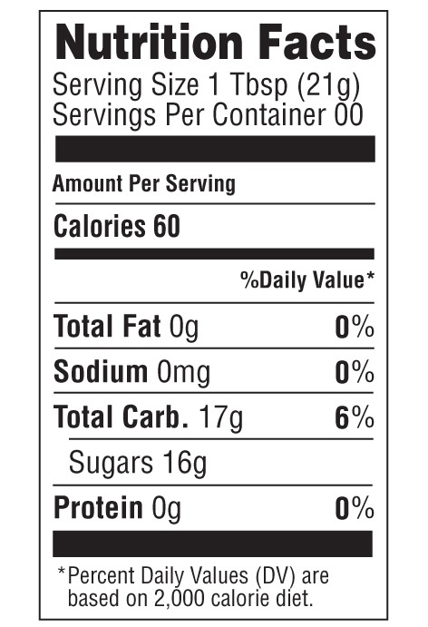 Honey Nutrition Facts : Dutch Gold Honey