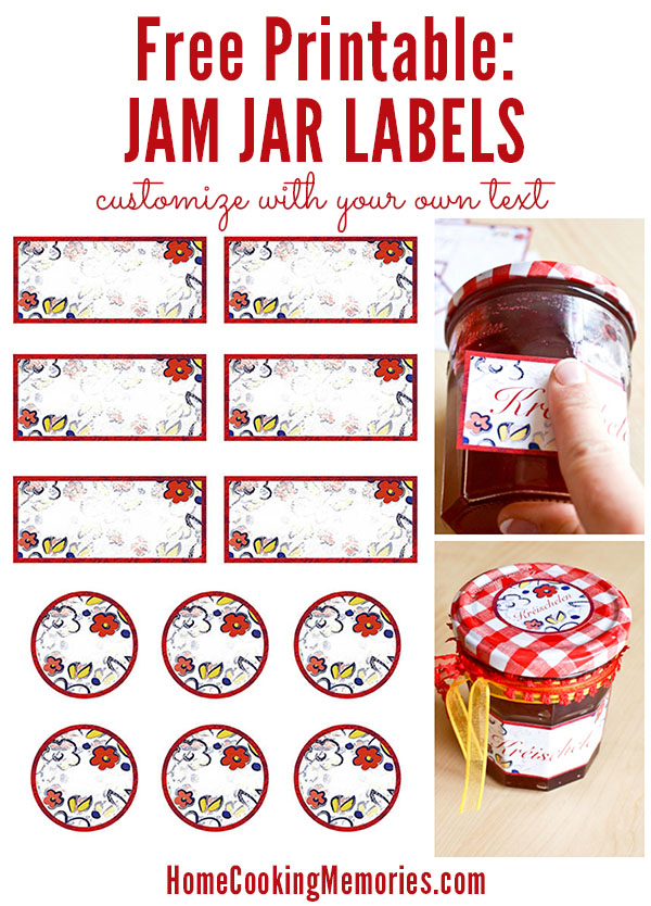 Jam Jar Label Template