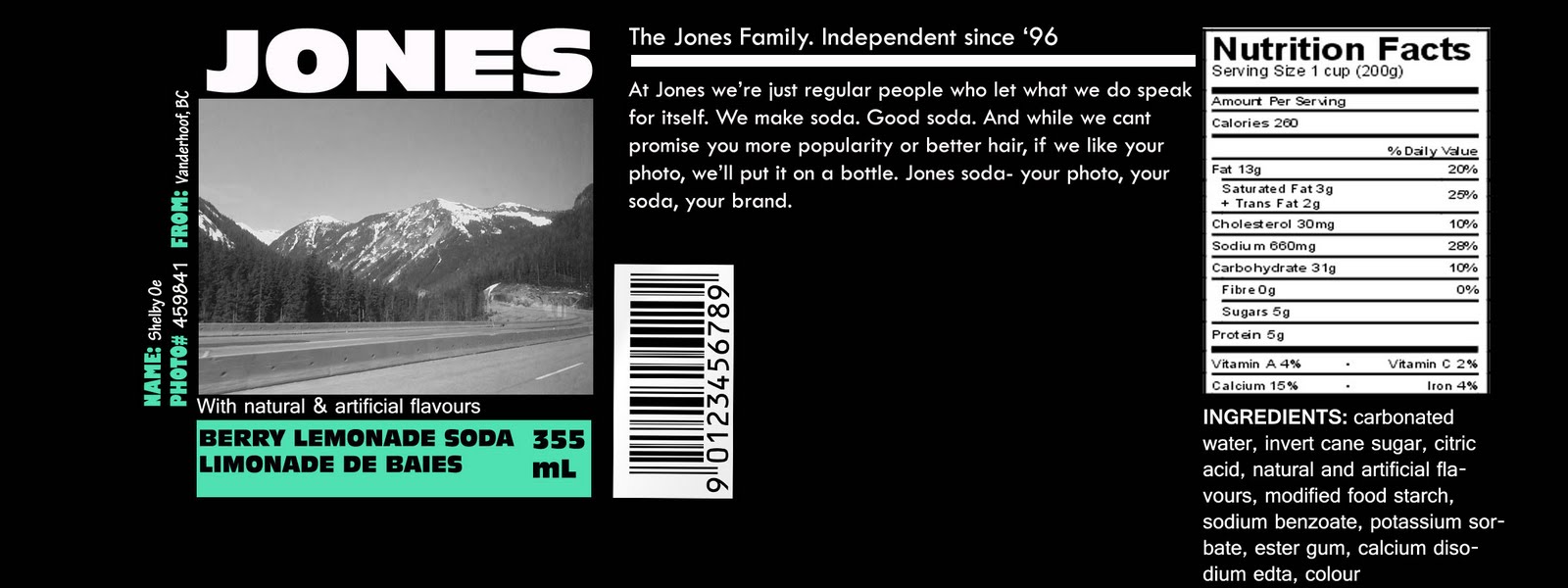 Shelby's blog: jones soda label again ;)