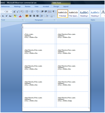 Merge Data from an Excel Workbook into a Word Document