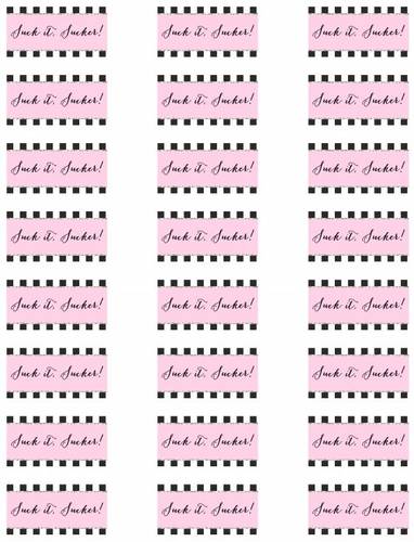 Free Mint Candy Lip Balm Labels Downloadable PDF