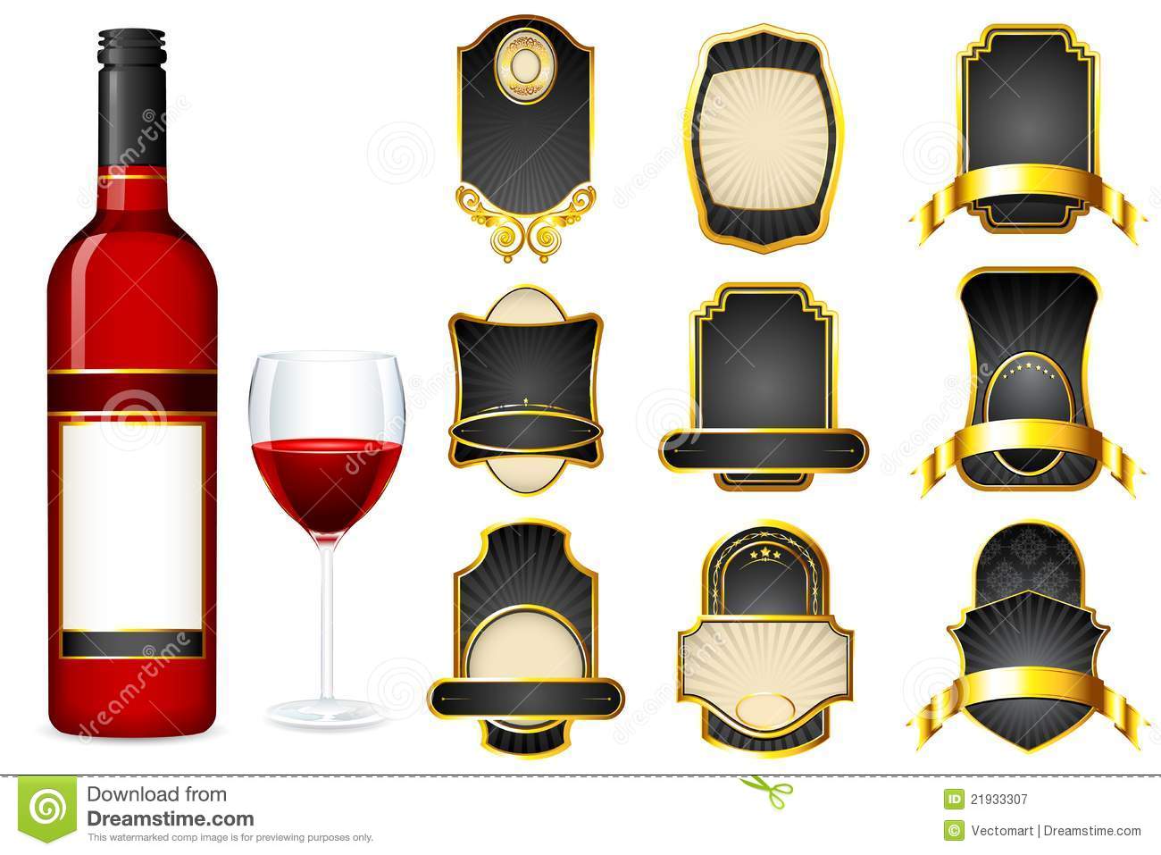 Liquor label template