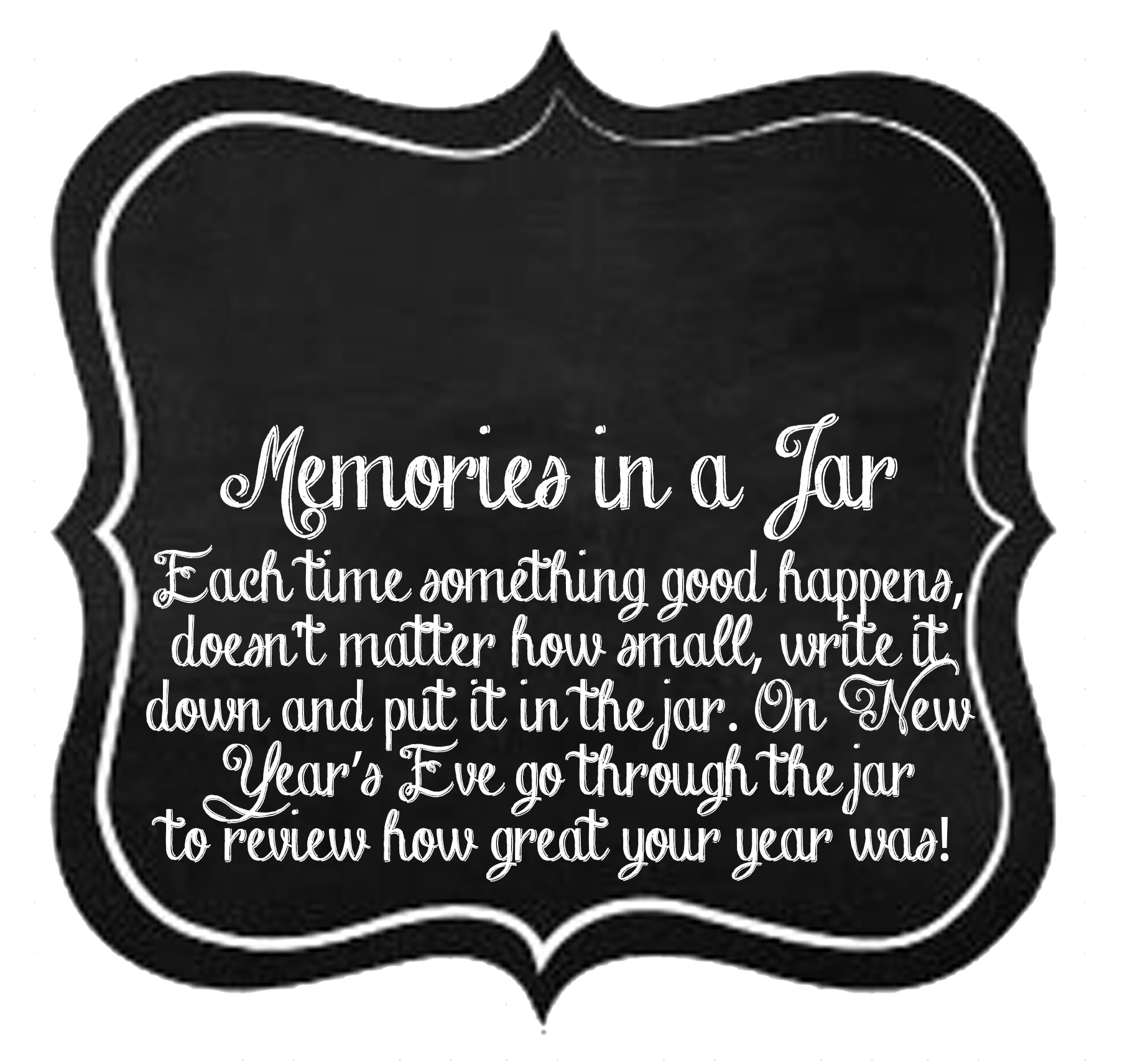 Memory Jar Printable Label