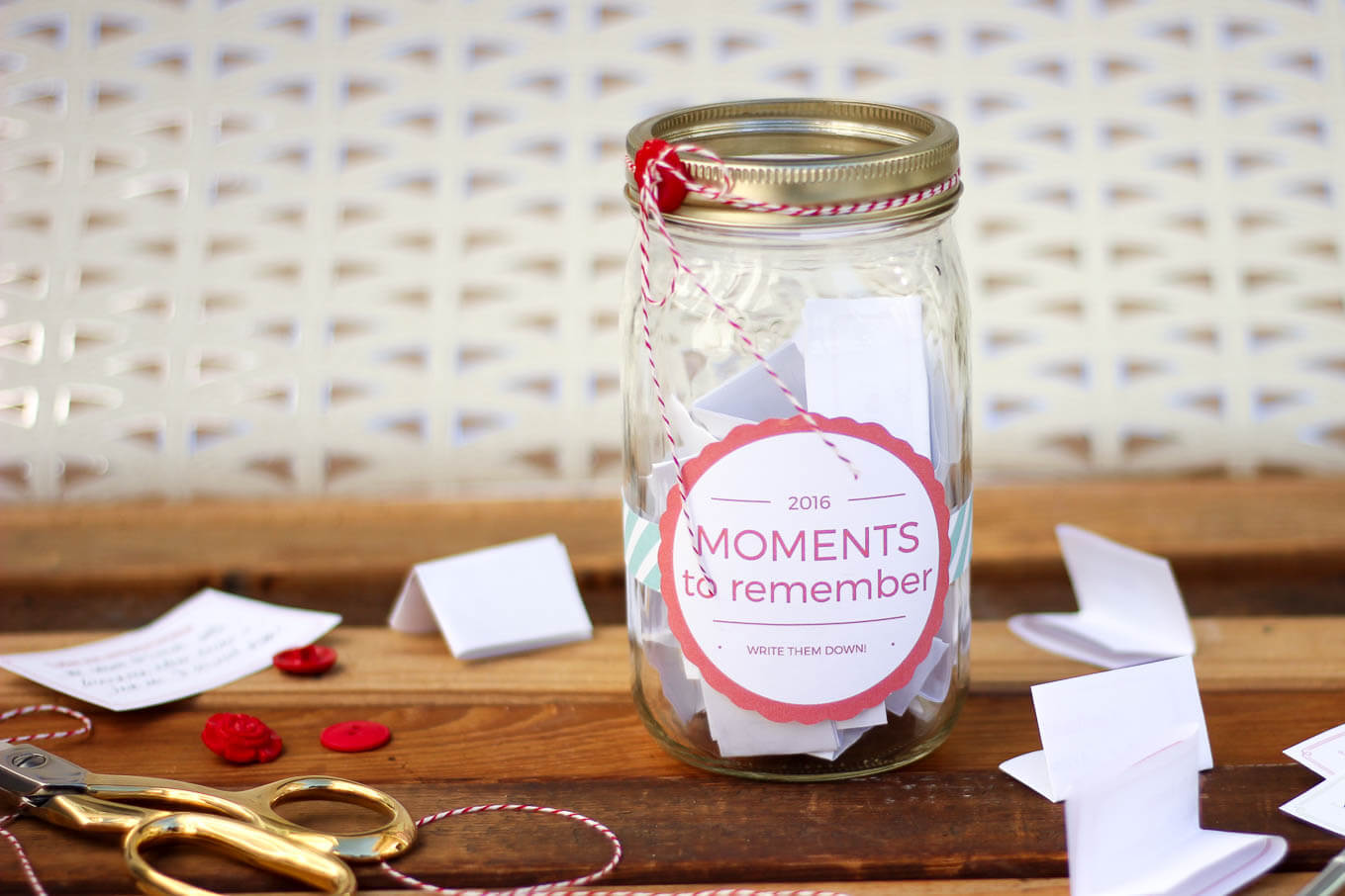 Happy Things Memory Jar 2015 | Happy things, Labels free and Jar 