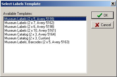 museum inventory software: print museum tag labels, item cards museum inventory software: print museum tag labels, item cards