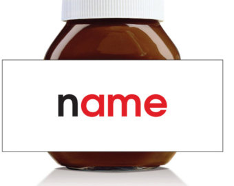 Nutella label | Etsy