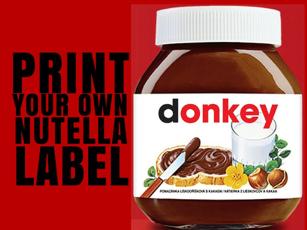 Print Your Own Nutella Label | Croatia Travel Blog Chasing the 