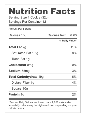 Available Labels Make Your Own Nutrition Facts Labels