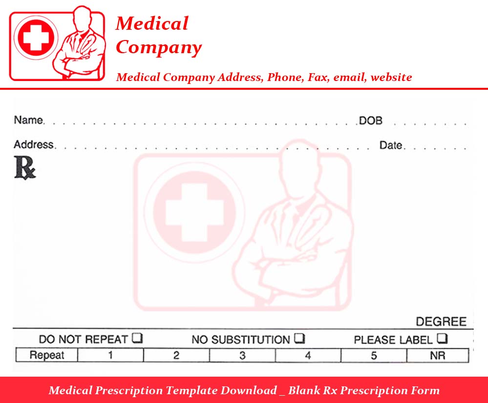 Medical Prescription Template Free Download | ninareads.com