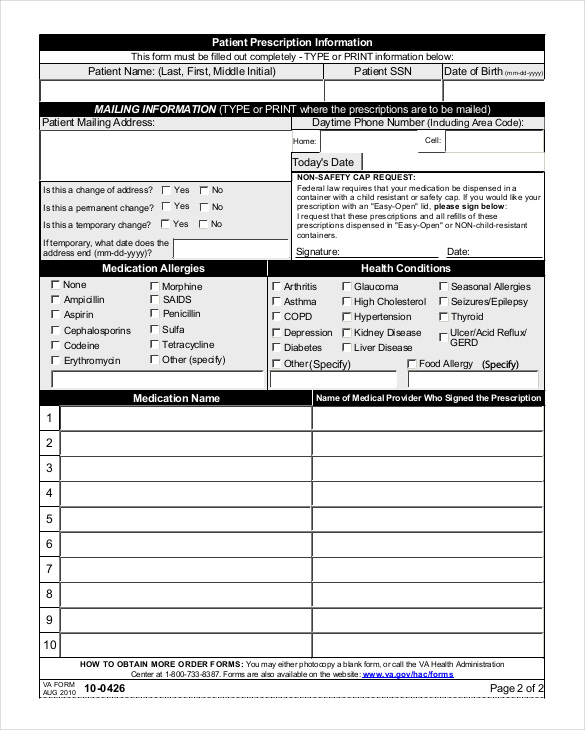32 Real & Fake Prescription Templates Printable Templates 32 Real & Fake Prescription Templates Printable Templates