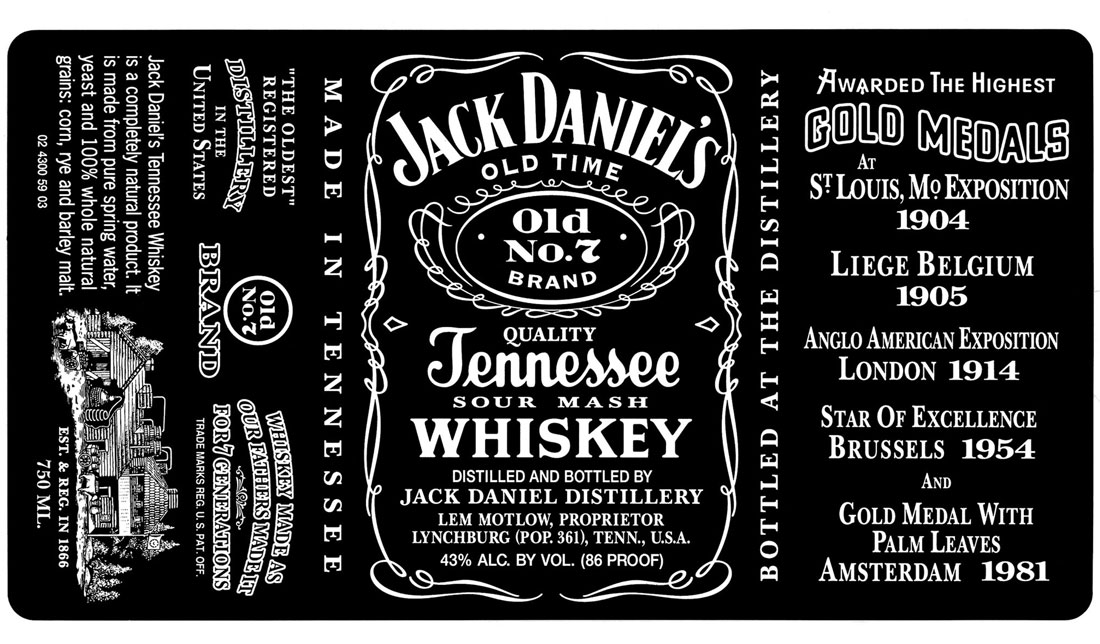 Printable Jack Daniels Label | printable label templates