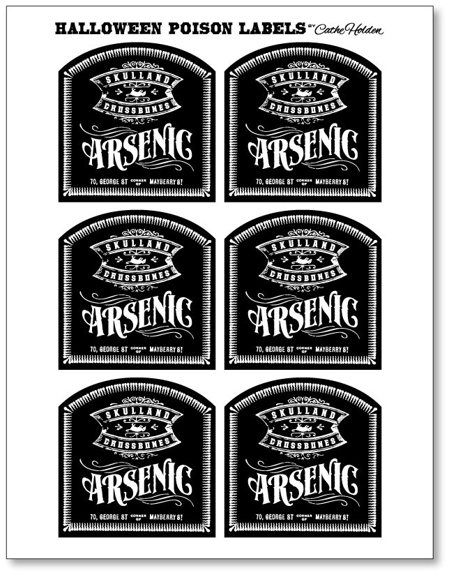 Printable Poison Label