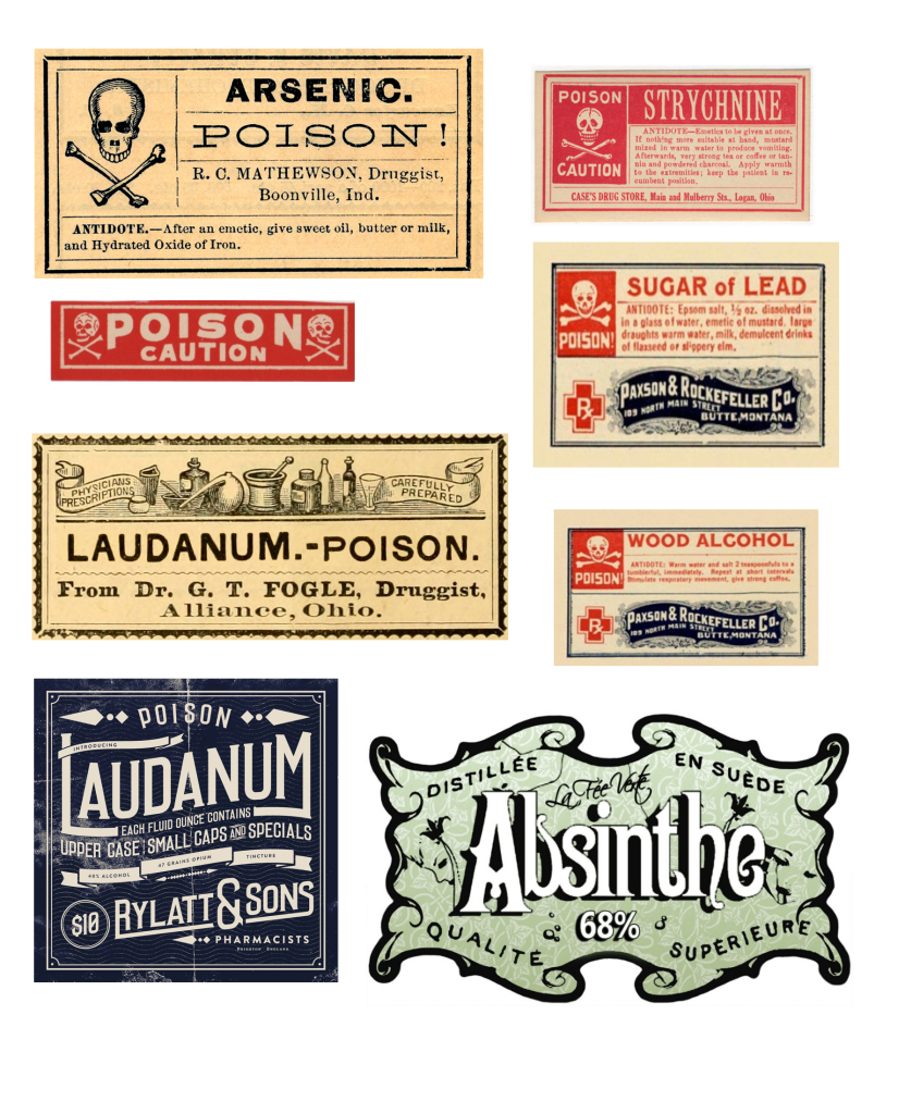 Vintage poisons halloween bottles & free printables Vintage poisons halloween bottles & free printables