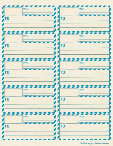 printable shipping label template