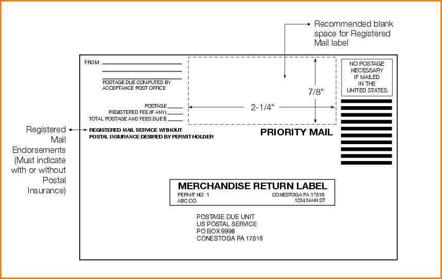 Printable Return Address Label Templates