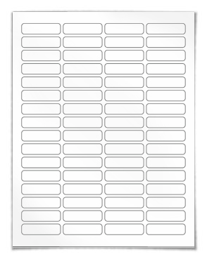 Return address labels for laser and inkjet printing