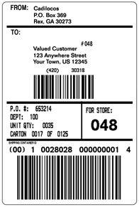 Shipping Label Template