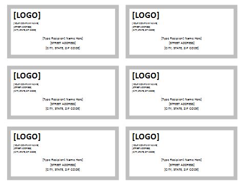 shipping label template 07