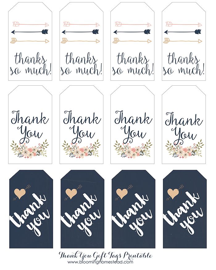 Thank You Label Template 01