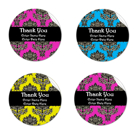 Thank You Label Template 04