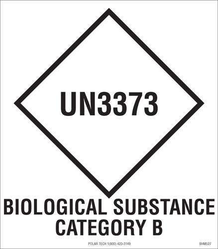 UN3373, hazard diamond label | HW2200 | Label Source
