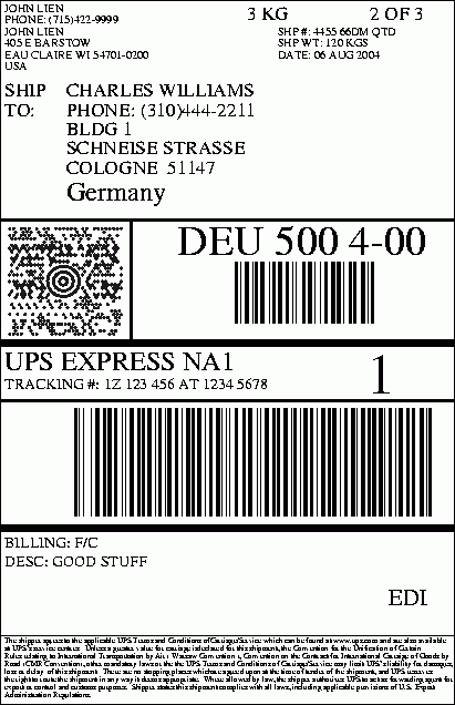 This upgrade can be purchased from. Ups Overnight Label Template : Ups Label Template | printable label templates