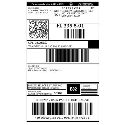 Ups Shipping Label Template | printable label templates