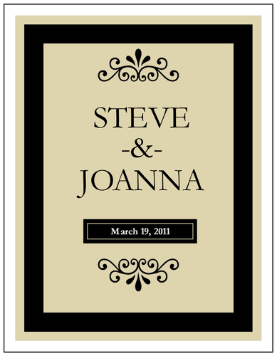 Editable Label .PDF great for making custom wine bottle labels and 